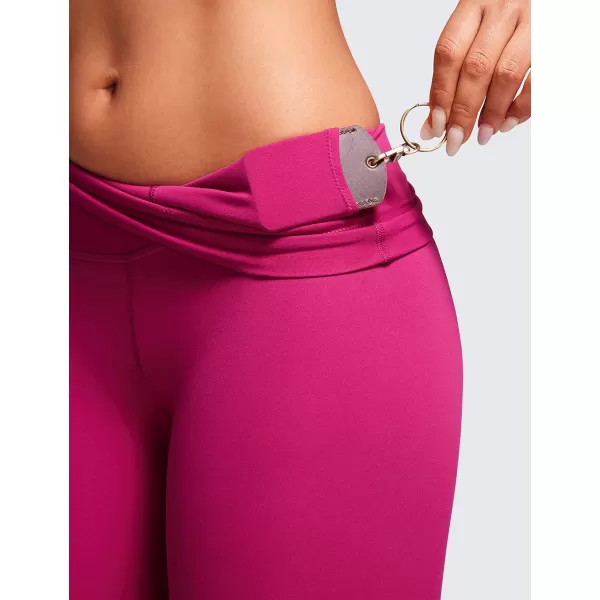 CRZ YOGA Super High Waisted Butterluxe Workout Leggings 25 28  Over Belly Buttery Soft Full Length Yoga Pants for Women25 inches Magenta Purple