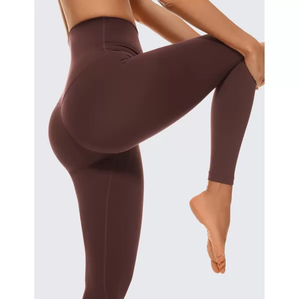 CRZ YOGA Super High Waisted Butterluxe Workout Leggings 25 28  Over Belly Buttery Soft Full Length Yoga Pants for Women25 inches Taupe