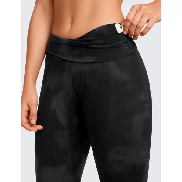 CRZ YOGA Super High Waisted Butterluxe Workout Leggings 25 28  Over Belly Buttery Soft Full Length Yoga Pants for Women28 inches Black Tie Dye Flowers