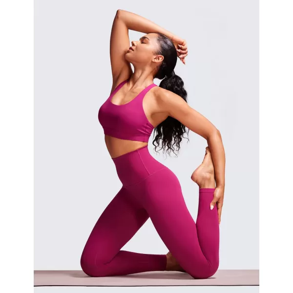 CRZ YOGA Super High Waisted Butterluxe Workout Leggings 25 28  Over Belly Buttery Soft Full Length Yoga Pants for Women28 inches Magenta Purple