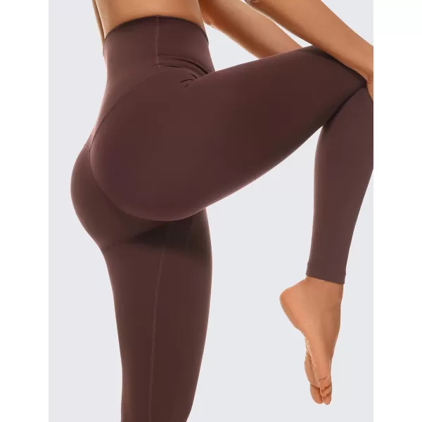 CRZ YOGA Super High Waisted Butterluxe Workout Leggings 25 28  Over Belly Buttery Soft Full Length Yoga Pants for Women28 inches Taupe