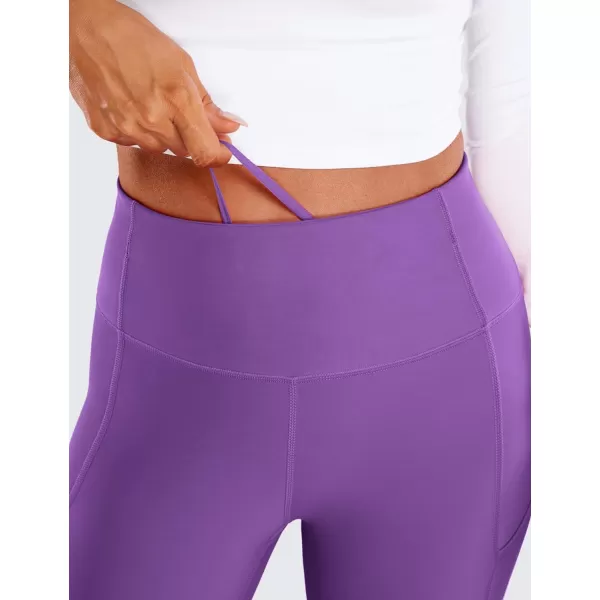 CRZ YOGA Thermal Fleece Lined Leggings Women 28  Winter Warm High Waisted Hiking Pants with Pockets Workout Running TightsRoyal Lilac