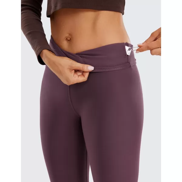 CRZ YOGA Thermal Fleece Lined Leggings Women 28  Winter Warm Workout Hiking Pants High Waisted Yoga Tights Full LengthDeep Purple
