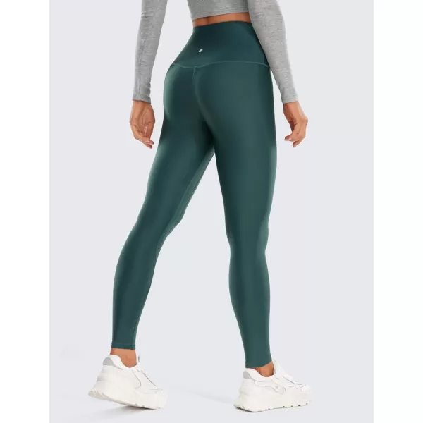 CRZ YOGA Thermal Fleece Lined Leggings Women 28  Winter Warm Workout Hiking Pants High Waisted Yoga Tights Full LengthForest Dark Green