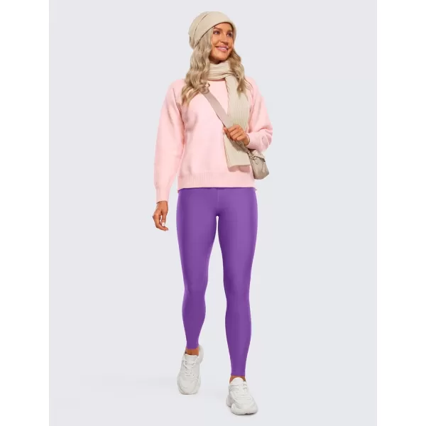 CRZ YOGA Thermal Fleece Lined Leggings Women 28  Winter Warm Workout Hiking Pants High Waisted Yoga Tights Full LengthRoyal Lilac