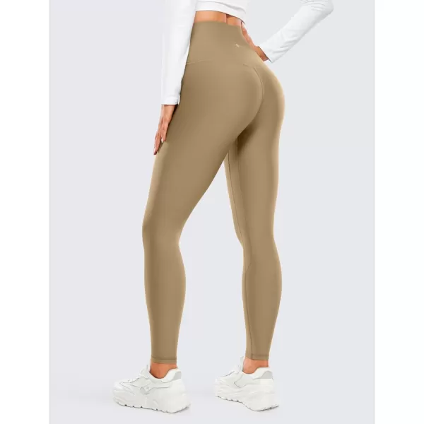 CRZ YOGA Thermal Fleece Lined Leggings Women 28  Winter Warm Workout Hiking Pants High Waisted Yoga Tights Full LengthSoul Brown