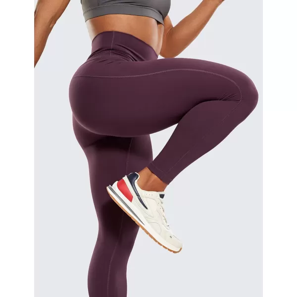 CRZ YOGA UltiDry Workout Leggings for Women 25  High Waisted Yoga Pants 78 Athletic Running Fitness Gym TightsDeep Purple