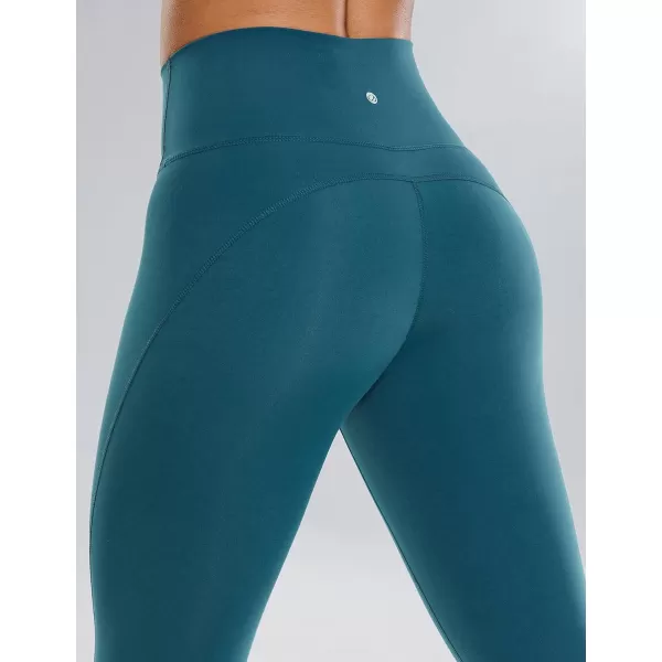 CRZ YOGA UltiDry Workout Leggings for Women 25  High Waisted Yoga Pants 78 Athletic Running Fitness Gym TightsIndanthrene Blue Mountain