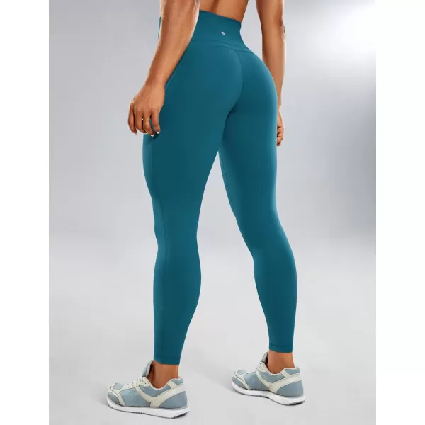 CRZ YOGA UltiDry Workout Leggings for Women 25  High Waisted Yoga Pants 78 Athletic Running Fitness Gym TightsIndanthrene Blue Mountain