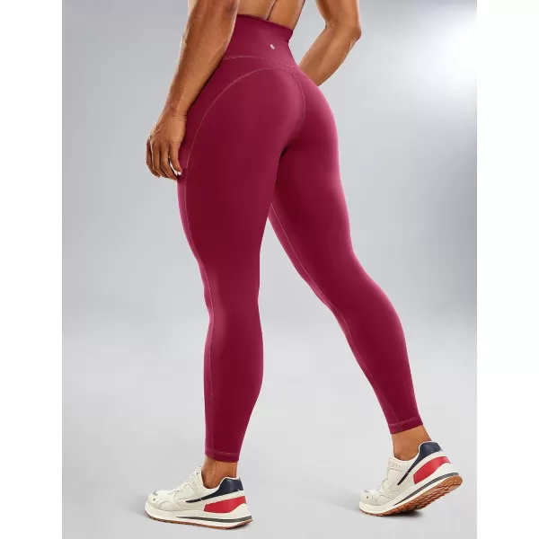 CRZ YOGA UltiDry Workout Leggings for Women 25  High Waisted Yoga Pants 78 Athletic Running Fitness Gym TightsMagenta Purple