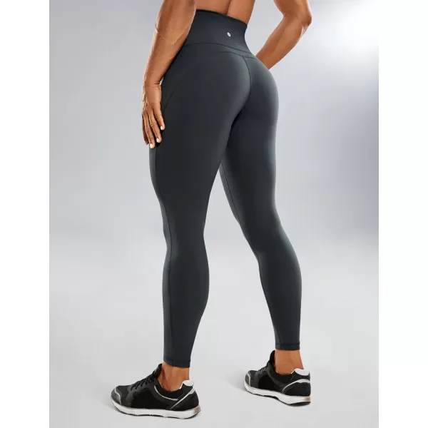 CRZ YOGA UltiDry Workout Leggings for Women 25  High Waisted Yoga Pants 78 Athletic Running Fitness Gym TightsMelanite