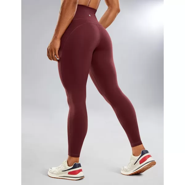 CRZ YOGA UltiDry Workout Leggings for Women 25  High Waisted Yoga Pants 78 Athletic Running Fitness Gym TightsNoctilucence Red