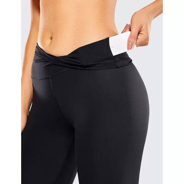 CRZ YOGA Women Naked Feeling Yoga Pants 25 Inches  78 High Waisted Workout LeggingsBlack