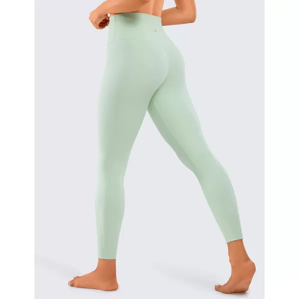 CRZ YOGA Women Naked Feeling Yoga Pants 25 Inches  78 High Waisted Workout LeggingsPale Straw Green