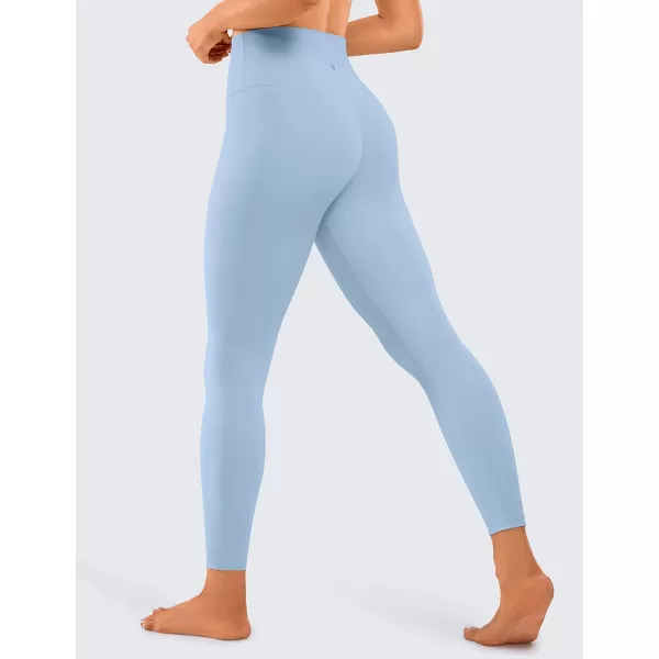 CRZ YOGA Women Naked Feeling Yoga Pants 25 Inches  78 High Waisted Workout LeggingsThe Breeze Blue