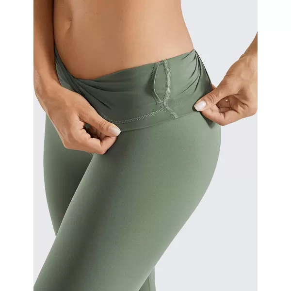 CRZ YOGA Women Naked Feeling Yoga Pants 25 Inches  78 High Waisted Workout LeggingsVibrant Green