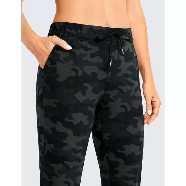 CRZ YOGA Womens 4Way Stretch 78 Ankle Golf Pants Work Sweatpants Dress Yoga Travel Casual Lounge Workout Trousers PocketsOlive Camouflage