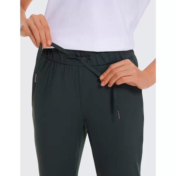 CRZ YOGA Womens 4Way Stretch Ankle Golf Pants  78 Dress Work Pants Pockets Athletic Travel Casual Lounge WorkoutMelanite