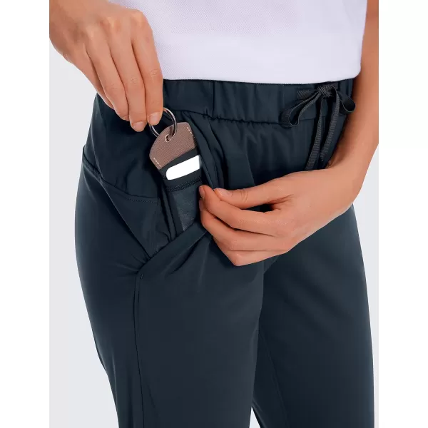 CRZ YOGA Womens 4Way Stretch Ankle Golf Pants  78 Dress Work Pants Pockets Athletic Travel Casual Lounge WorkoutTrue Navy