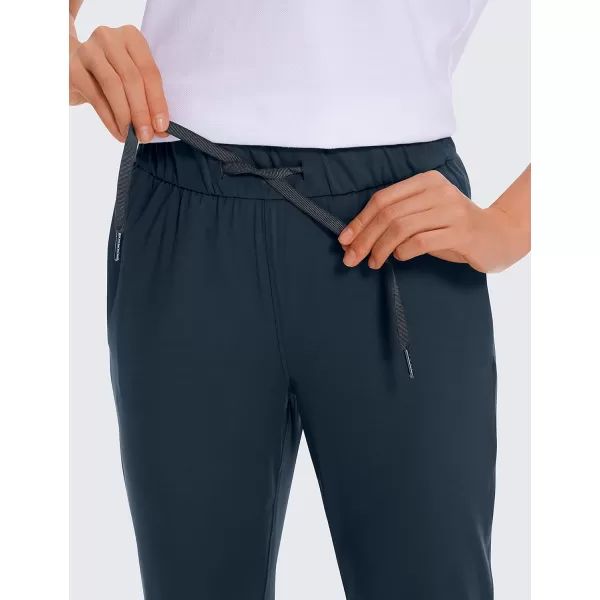 CRZ YOGA Womens 4Way Stretch Ankle Golf Pants  78 Dress Work Pants Pockets Athletic Travel Casual Lounge WorkoutTrue Navy