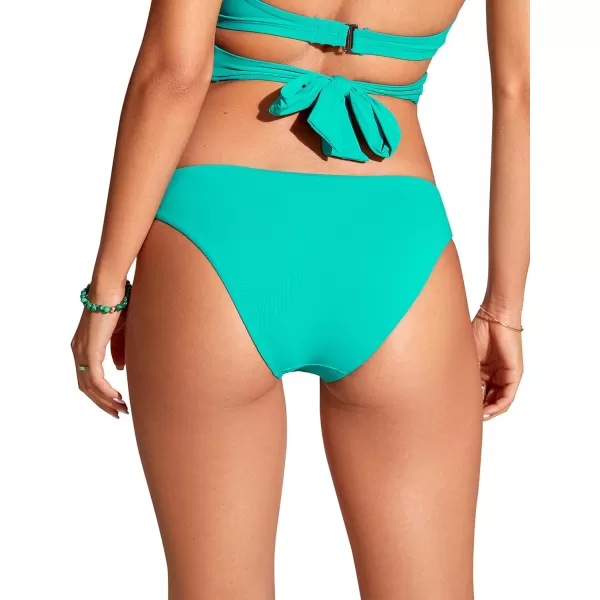 CRZ YOGA Womens Bikini Bottom Low Waisted Cheeky Bathing Swimsuit Bottoms Swim BriefsBlarney Green