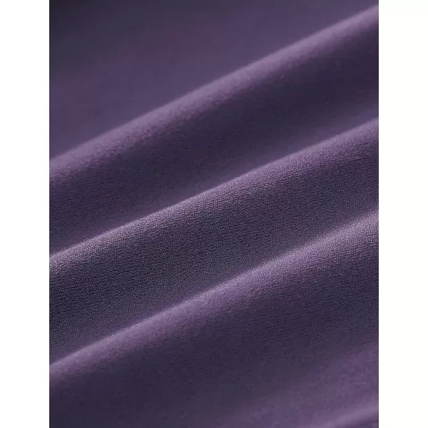 CRZ YOGA Womens Brushed Naked Feeling Biker Shorts 6  8  High Waist Matte Workout Gym Spandex Shorts Side Pockets8 inches Moon Violet