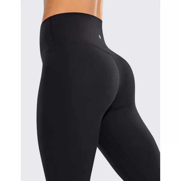 CRZ YOGA Womens Brushed Naked Feeling Workout Capri Leggings 17  21  23  High Waisted Tummy Control Yoga Pants17 inches Black