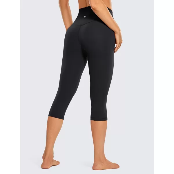 CRZ YOGA Womens Brushed Naked Feeling Workout Capri Leggings 17  21  23  High Waisted Tummy Control Yoga Pants17 inches Black