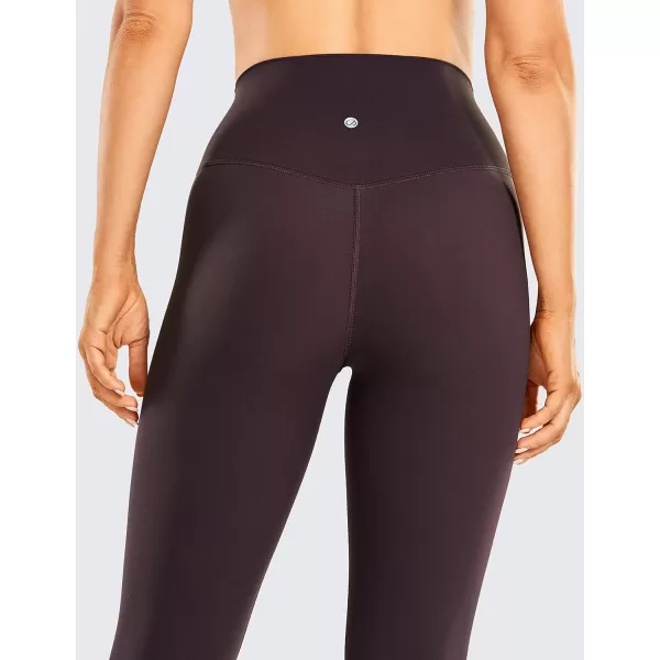 CRZ YOGA Womens Brushed Naked Feeling Workout Capri Leggings 17  21  23  High Waisted Tummy Control Yoga Pants21 inches Arctic Plum