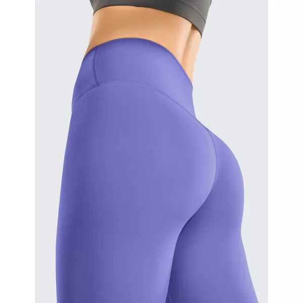 CRZ YOGA Womens Brushed Naked Feeling Workout Capri Leggings 17  21  23  High Waisted Tummy Control Yoga Pants21 inches Mystic Violet