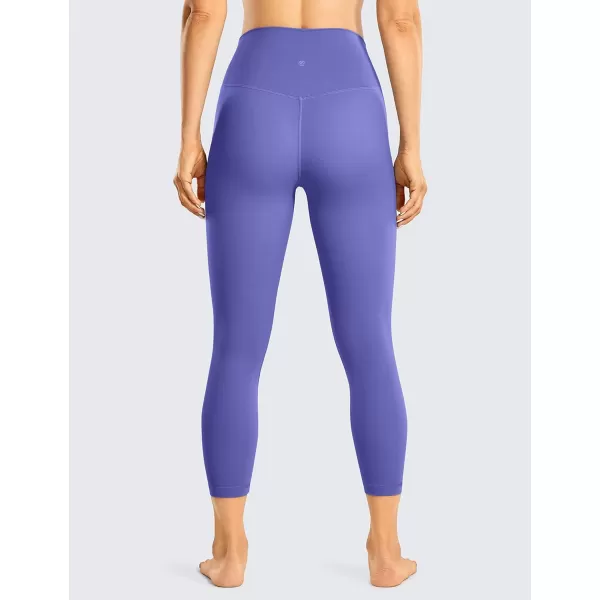 CRZ YOGA Womens Brushed Naked Feeling Workout Capri Leggings 17  21  23  High Waisted Tummy Control Yoga Pants21 inches Mystic Violet