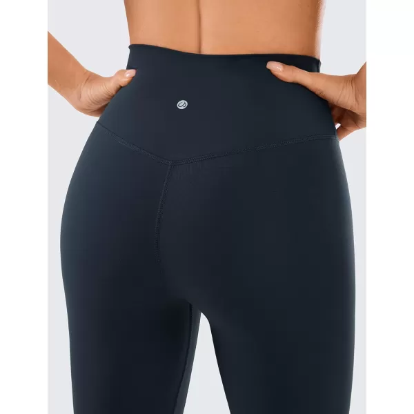 CRZ YOGA Womens Brushed Naked Feeling Workout Capri Leggings 17  21  23  High Waisted Tummy Control Yoga Pants21 inches True Navy