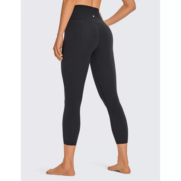 CRZ YOGA Womens Brushed Naked Feeling Workout Capri Leggings 17  21  23  High Waisted Tummy Control Yoga Pants23 inches Black