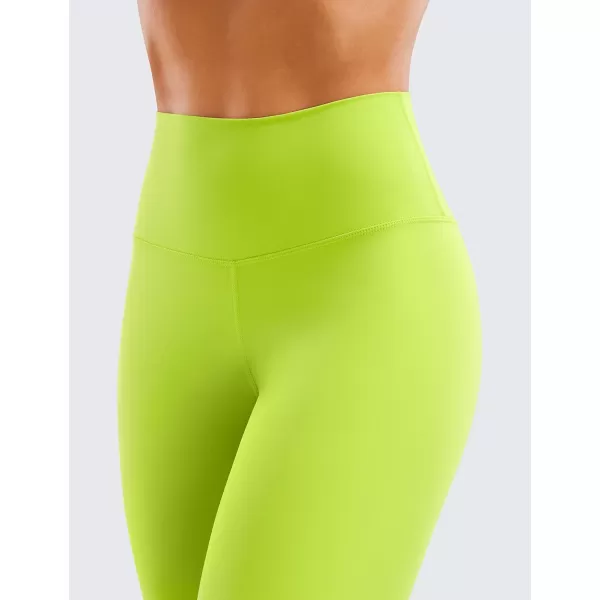 CRZ YOGA Womens Brushed Naked Feeling Workout Capri Leggings 17  21  23  High Waisted Tummy Control Yoga Pants23 inches Chartreuse