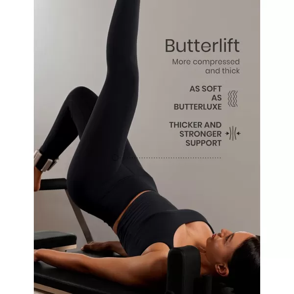 CRZ YOGA Womens Butterlift High Waisted Workout Leggings 25quot  Pilates Gym Athletic Yoga Pants Buttery SoftBlack