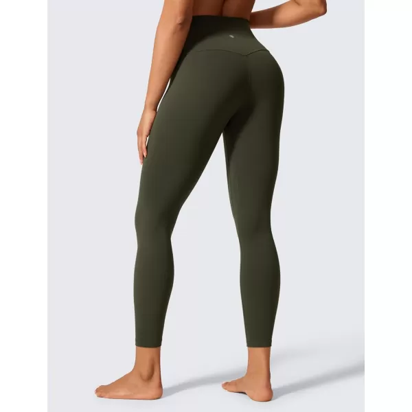 CRZ YOGA Womens Butterlift High Waisted Workout Leggings 25quot  Pilates Gym Athletic Yoga Pants Buttery SoftOlive Green