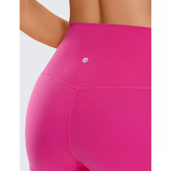 CRZ YOGA Womens Butterluxe Biker Shorts 25  4  6  8  High Waisted Booty Workout Volleyball Yoga Spandex25 inches Hibiscus Purple