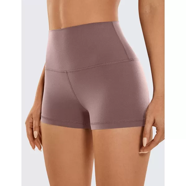 CRZ YOGA Womens Butterluxe Biker Shorts 25  4  6  8  High Waisted Booty Workout Volleyball Yoga Spandex25 inches Mauve