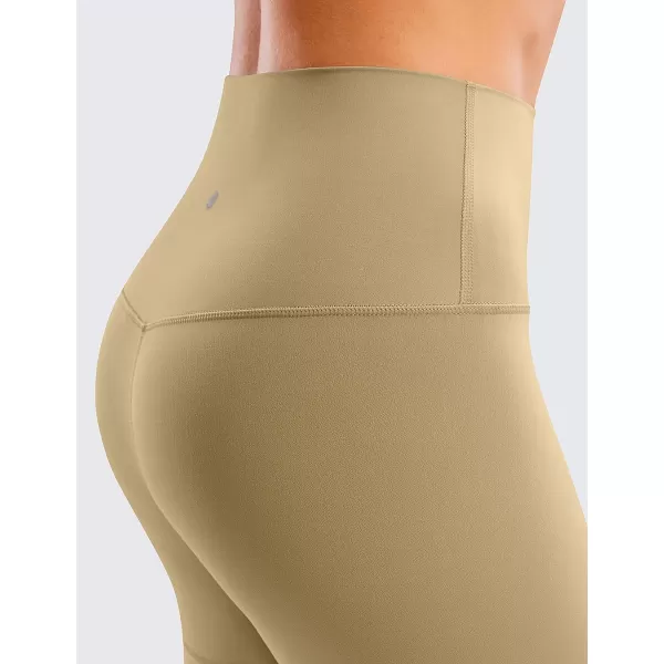 CRZ YOGA Womens Butterluxe Biker Shorts 25  4  6  8  High Waisted Booty Workout Volleyball Yoga Spandex4 inches Soul Brown