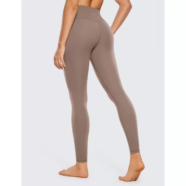 CRZ YOGA Womens Butterluxe Cross Waist Workout Leggings 25  28  V Crossover High Waisted Gym Athletic Yoga Leggings28 inches Brown Purple