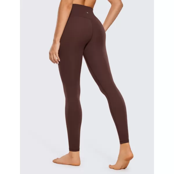 CRZ YOGA Womens Butterluxe Cross Waist Workout Leggings 25  28  V Crossover High Waisted Gym Athletic Yoga Leggings28 inches Taupe
