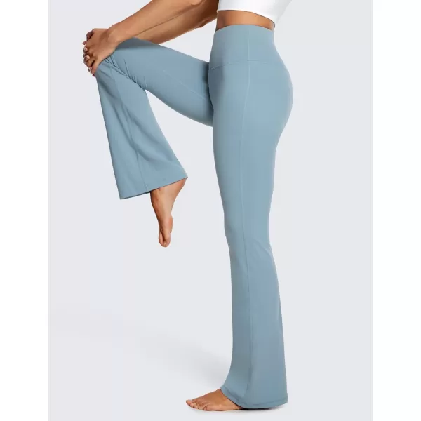 CRZ YOGA Womens Butterluxe High Waist Flare Leggings 32 Inches  Wide Leg Bootcut Yoga Pants with Pockets Soft Lounge Casual32 inches Cambric Blue