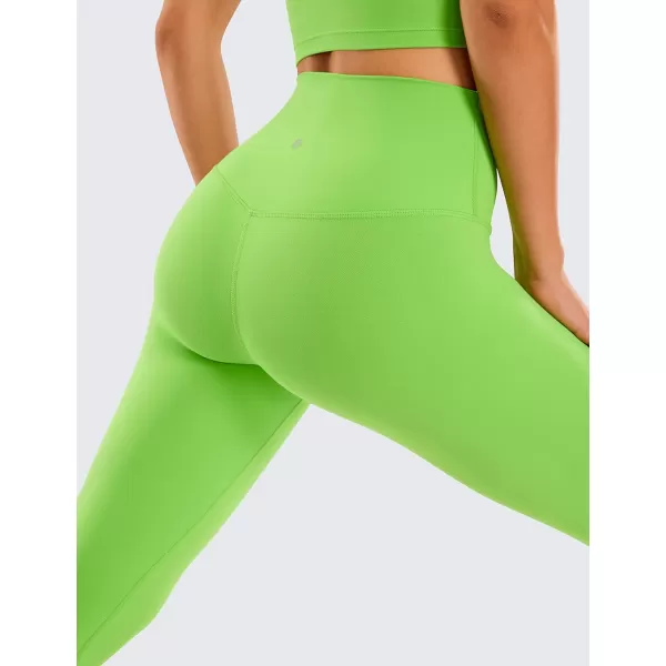 CRZ YOGA Womens Butterluxe High Waist Lounge Capri Leggings 17  19  21  Workout Buttery Soft Crop Yoga Pants17 inches Green Glow