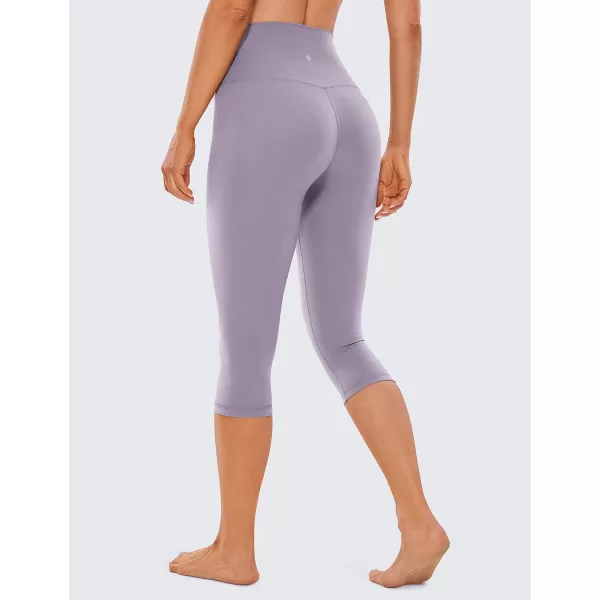 CRZ YOGA Womens Butterluxe High Waist Lounge Capri Leggings 17  19  21  Workout Buttery Soft Crop Yoga Pants17 inches Lavender Mist