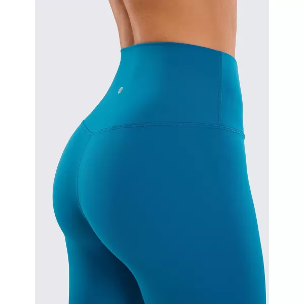 CRZ YOGA Womens Butterluxe High Waist Lounge Capri Leggings 17  19  21  Workout Buttery Soft Crop Yoga Pants17 inches Supersonic Blue