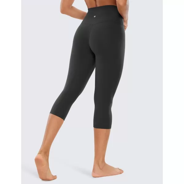 CRZ YOGA Womens Butterluxe High Waist Lounge Capri Leggings 17  19  21  Workout Buttery Soft Crop Yoga Pants19 inches Black