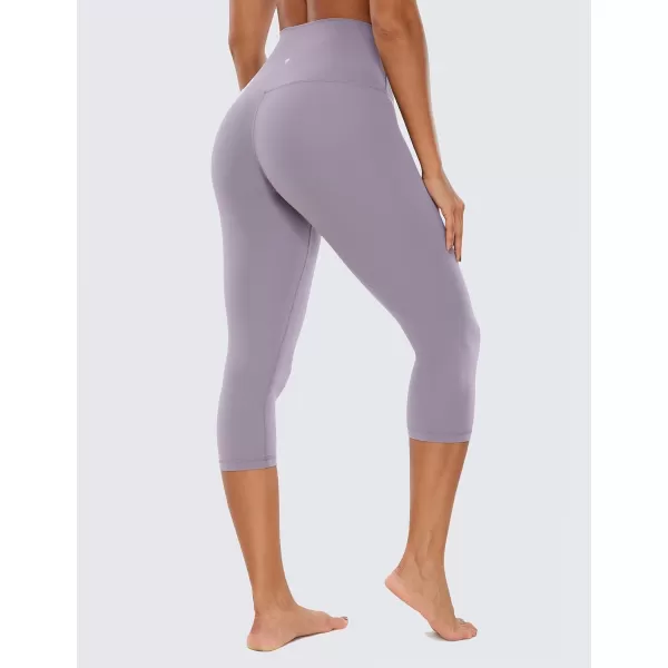 CRZ YOGA Womens Butterluxe High Waist Lounge Capri Leggings 17  19  21  Workout Buttery Soft Crop Yoga Pants19 inches Lavender Mist