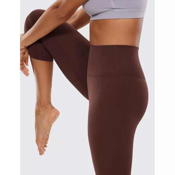 CRZ YOGA Womens Butterluxe High Waist Lounge Capri Leggings 17  19  21  Workout Buttery Soft Crop Yoga Pants19 inches Taupe