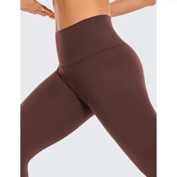 CRZ YOGA Womens Butterluxe High Waist Lounge Capri Leggings 17  19  21  Workout Buttery Soft Crop Yoga Pants21 inches Taupe