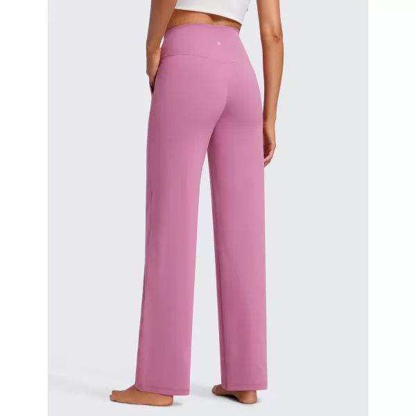 CRZ YOGA Womens Butterluxe High Waist Wide Leg Pants with Pockets 31  Buttery Soft Comfy Casual Yoga Lounge Pants31 Height 53  57 Velvet Dust